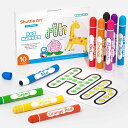 【送料無料】ドットマーカー グリーターペン 10色セット キラキラ カラーペン 12ml 子供用 水性 洗える 色塗り 落書き 握りやすい 遊び道具 プレゼント