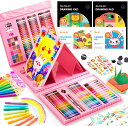 【訳あり商品 送料無料】お絵描きセット 335点 アートセット 画材セット 色鉛筆 クレヨン 固形水彩 折り紙 塗り絵 スケッチブック イラスト 水彩画 パレット ブラシ付き 絵画セット ボックス 携帯便利 プレゼント 入学 誕生日祝い ギフト 子供 小学生 女の子 男の子