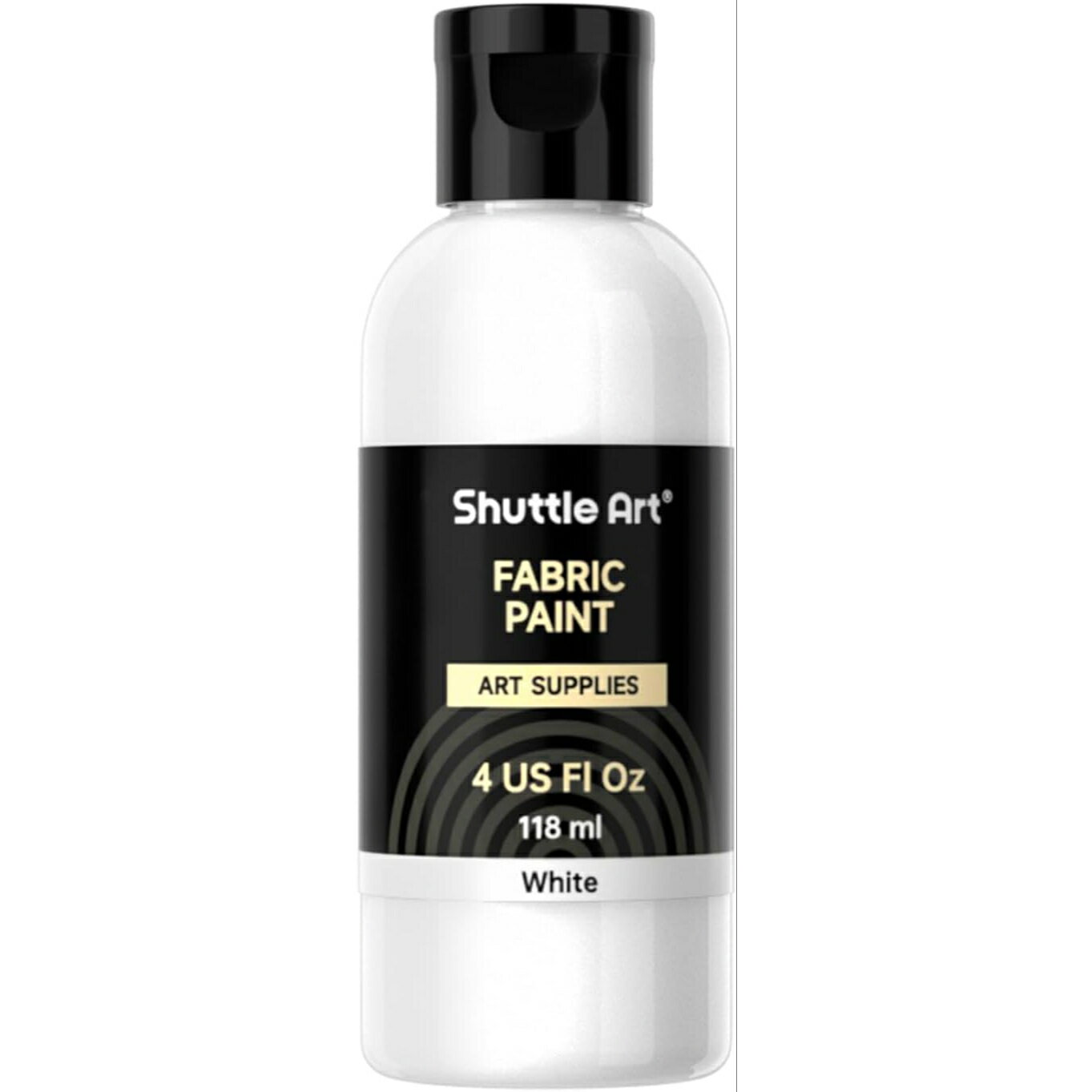 【送料無料】Shuttle Art 布用絵の具 白 118ml 布描き絵の具 ウォッシャブル 洗っても落ちない 速乾 耐..