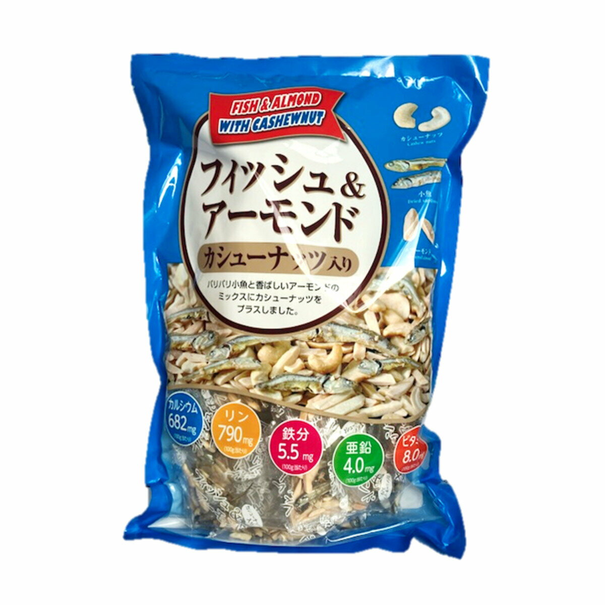 送料無料！（北海道、沖縄ほかの除く）楽天店限定：(コストコ) フィッシュ & アーモンド カシューナッツ入り 420g　2セットのサムネイル