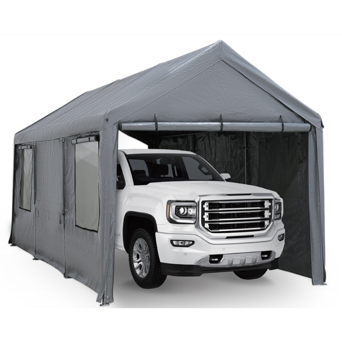 送料無料！（北海道、沖縄ほかの除く）楽天店限定：(コストコ) スチールフレームキャノピー（ガレージテント） グレイ