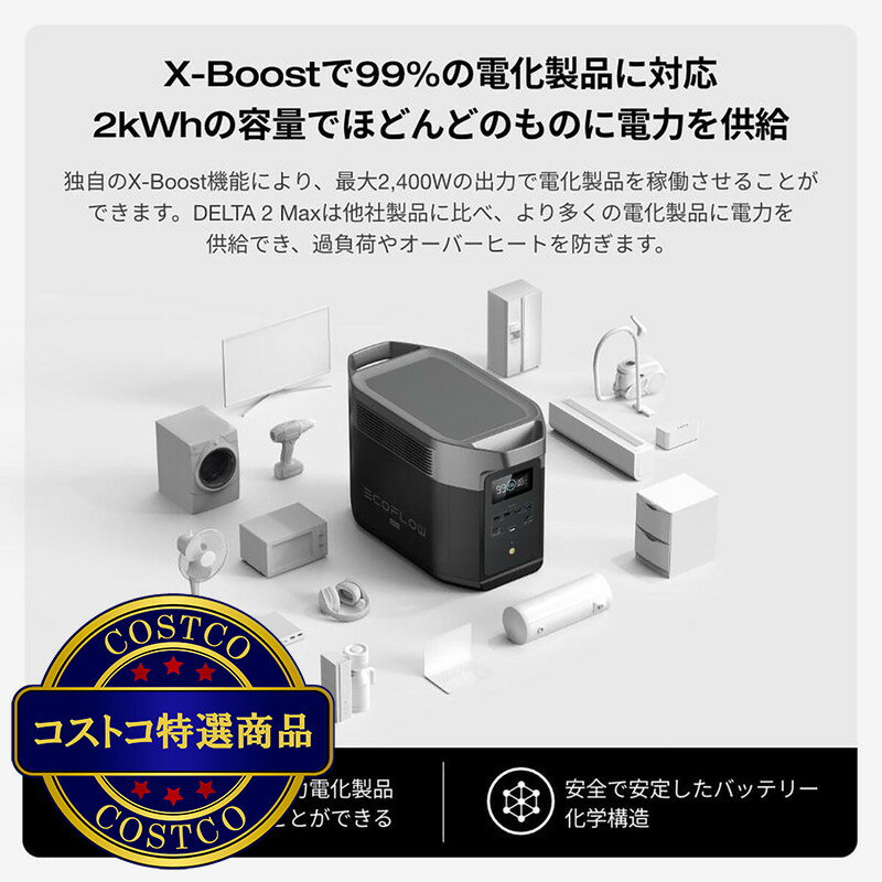 送料無料!(コストコ) EcoFlow(エコフ...の紹介画像3