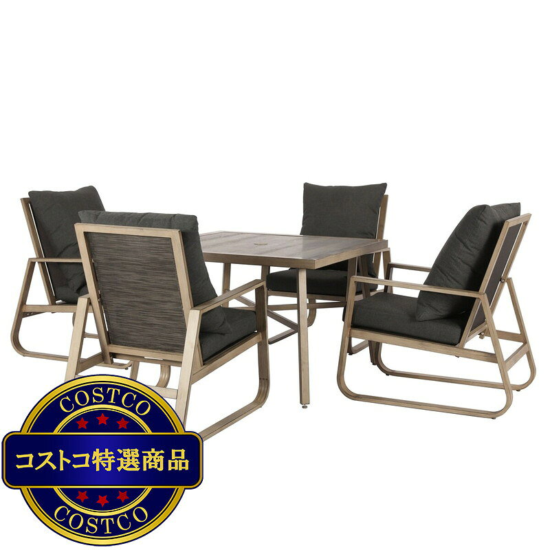 送料無料！(コストコ) ウェストコーストカジュアル Tilham 屋外家具 ダイニング 5点 セット　※ご注文後4-7日でお届けします jmjm-10008895 JM 日本と世界の特選品 楽天市場店 サンプル画像2