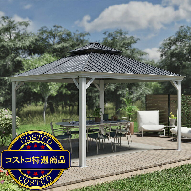 送料無料！(コストコ) SOJAG メッシーナ 10 x 14フィート (3 x 4.2m) サンシェルタ...