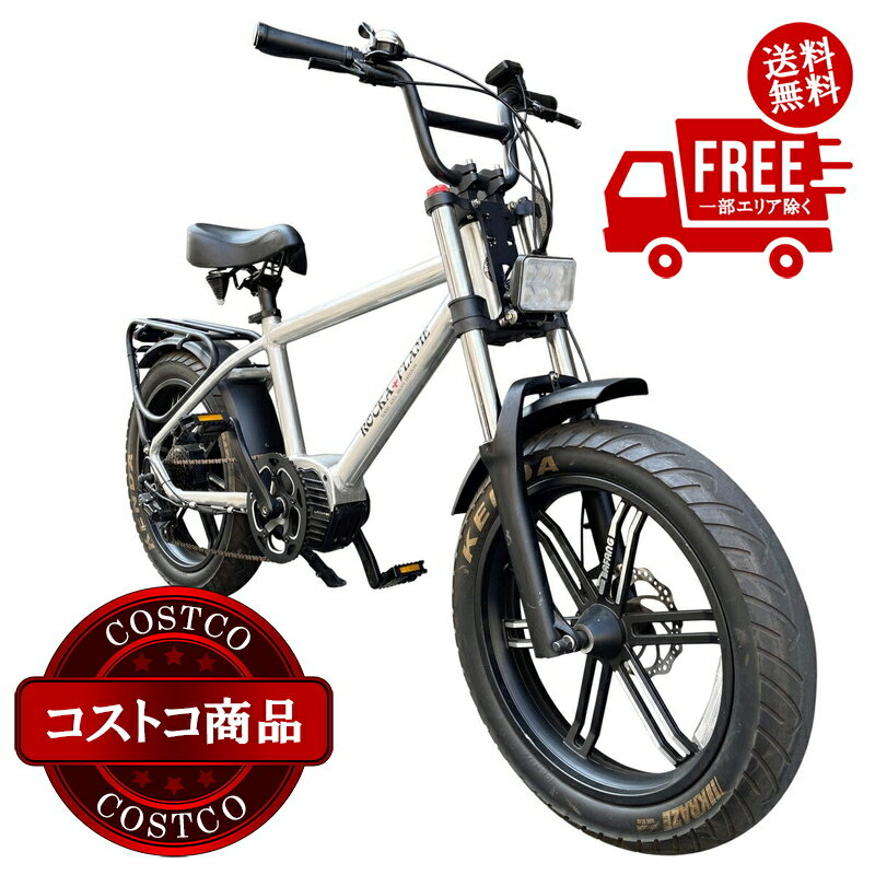 送料無料！(コストコ) ROCKA FLAME 20インチ 電動アシスト ファットバイク HAYATE　※