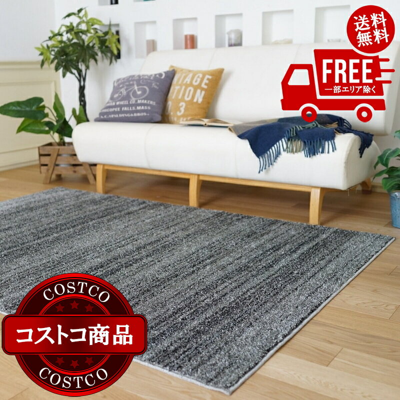 送料無料！(コストコ) スミノエ 防炎・防音ラグ リュストル 261cm x 352cm ダークグレー ※ご注文後7?14日でお届けします