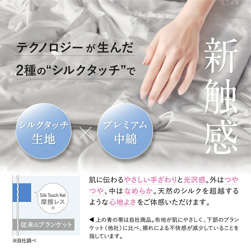 送料無料!(コストコ) シルクタッチ コンフォーター セミダブル ライトグレー ※ご注文後5?14日でお届けします [3]