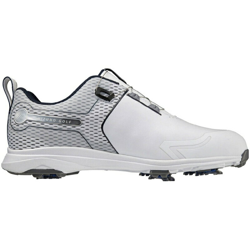 送料無料！(コストコ) ミズノ ワイド スタイル SL ボア ゴルフ シューズ ホワイト 27cm　※ご注文後2〜3日以内にお届けします