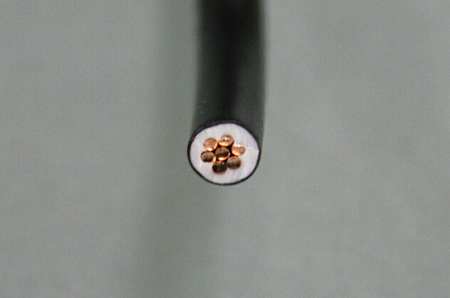 IV5.5SQ　（600Vビニル絶縁電線　5.5mm2）　黒　1m　【電気工事士試験材料】【バラ売り】ジェイメディアネット