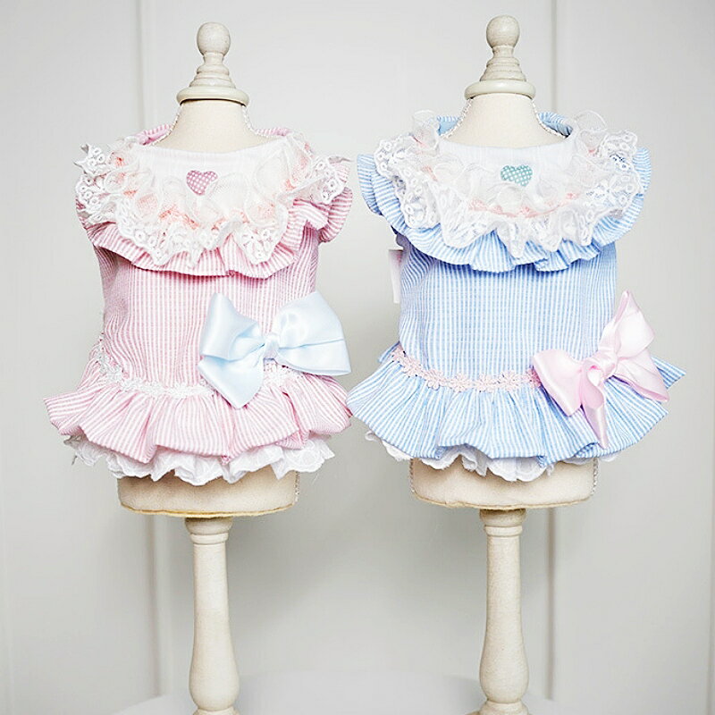 【よりどり2着で300円OFF/よりどり3着で500円OFF】犬服 ワンピース ドレス 春 春夏 かわいい 涼しい 綿 柔らかい 軽い 女の子 ペット服 お出かけ プリンセス リングドッグ 可愛い ドッグウェア ペットウェア お散歩 犬 おしゃれ