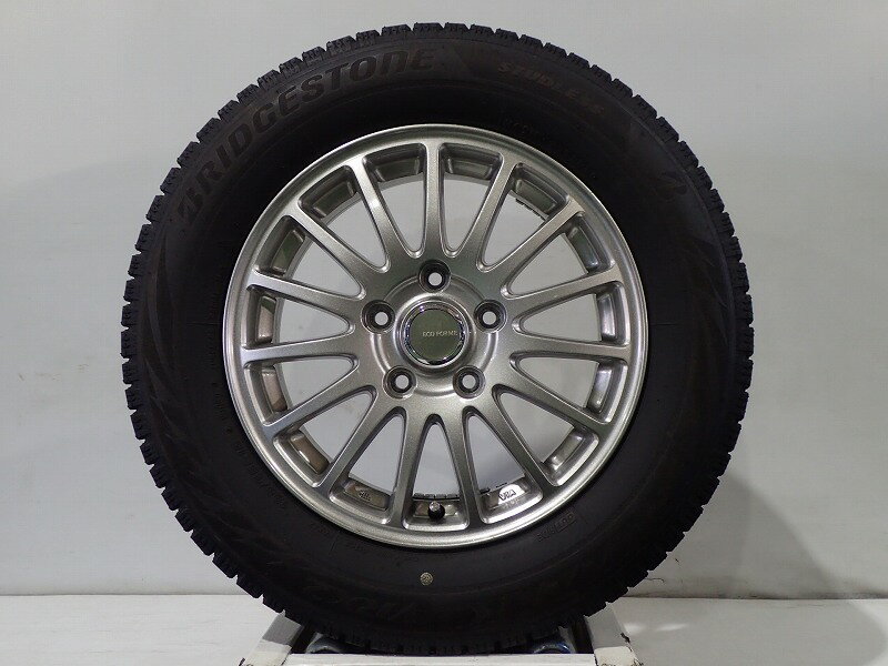 【5/9～20P20倍】【中古】195/65R15 スタッドレスタイヤ ホイール 4本セット ブリヂストン ブリザックVRX2 1560+53-5H114.3 ブリヂストン エコフォルム （ 15インチ 195/65-15 ）