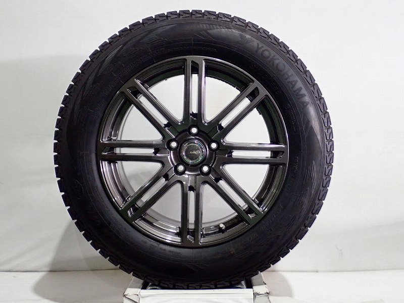 【スーパーセール】【中古】235/65R18 スタッドレスタイヤ ホイール 4本セット ヨコハマ アイスガードG075 1880+43-5H114.3 ヨコハマ レイシア （ 18インチ 235/65-18 ）