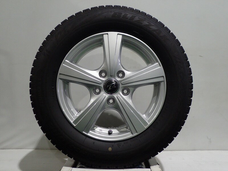 【5/9～20P20倍】【中古】195/65R15 スタッドレスタイヤ ホイール 4本セット ブリヂストン ブリザックVRX2 1560+53-5H114.3 ウェッズ トレファー （ 15インチ 195/65-15 ）