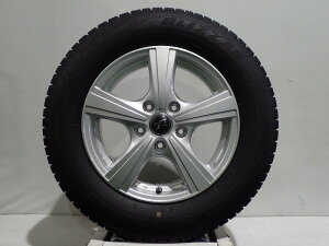 【中古】195/65R15 スタッドレスタイヤ ホイール 4本セット ブリヂストン ブリザックVRX2 1560+53-5H114.3 ウェッズ トレファー （ 15インチ 195/65-15 ）