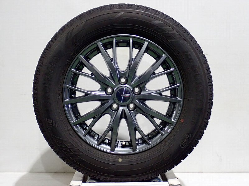 【5/9～20P20倍】【中古】195/65R15 スタッドレスタイヤ ホイール 4本セット ヨコハマ アイスガードIG60 1560+43-5H100 ウェッズ ラブリオンRM01 （ 15インチ 195/65-15 ）