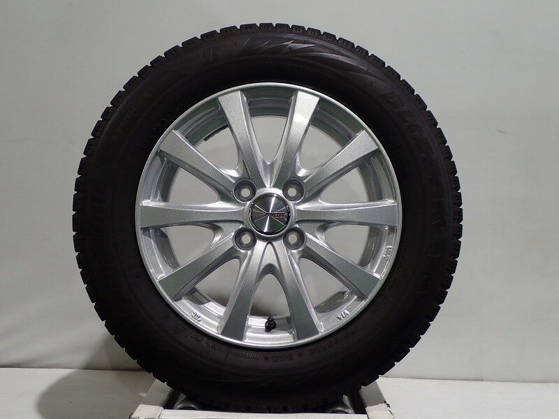 【5/9～20P20倍】【中古】175/65R14 スタッドレスタイヤ ホイール 4本セット ブリヂストン ブリザックVRX2 1455+38-4H100 ウェッズ ラブリオンRS01 （ 14インチ 175/65-14 ）