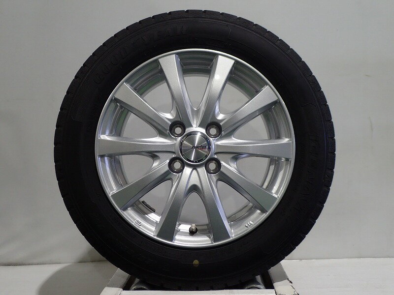 【6月20〜30日クーポン30%OFF対象】【中古】165/65R14 スタッドレスタイヤ ホイール 4本セット グッドイヤー アイスナビ7 1455+38-4H100 ウェッズ ラブリオンRS01 ( 14インチ 165/65-14 )