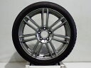 【5/5P20倍】【中古】225/40R18 スタッドレスタイヤ ホイール 4本セット ダンロップ ウインターマックスWM02 1875+52-5H112 ユーロテック ステージTW7 （ 18インチ 225/40-18 ）