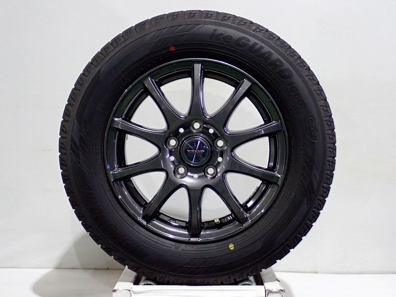 【スーパーセール】【中古】195/65R15 スタッドレスタイヤ ホイール 4本セット ヨコハマ アイスガードIG60 1560+53-5H114.3 ウェッズ ヴェルヴァ （ 15インチ 195/65-15 ）