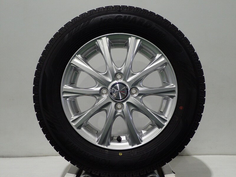 【5/9～20P20倍】【中古】165/70R14 スタッドレスタイヤ ホイール 4本セット ヨコハマ アイスガードIG60 1445+45-4H100 ウェッズ ジョーカー （ 14インチ 165/70-14 ）