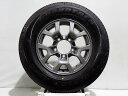 【中古】195/80R15 サマータイヤ アルミホイール 4本セット ダンロップ グラントレックAT20 1555+5-5H139.7 スズキ JB74系 ジム...