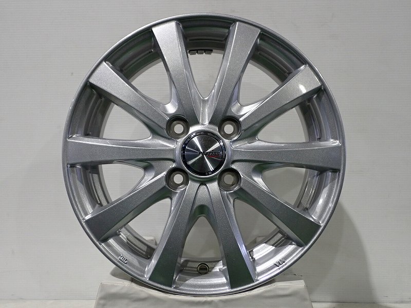 【中古】1445+45-4H100 アルミホイール 4本セット ウェッズ ラブリオンRS01 ( 14インチ )
