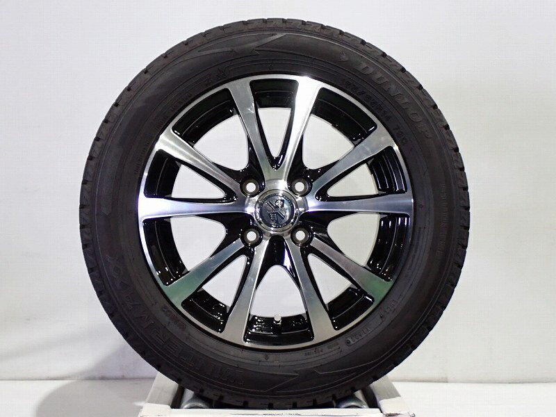 【6月20〜30日クーポン20%OFF対象】【中古】165/65R14 スタッドレスタイヤ アルミホイール 4本セット ダンロップ ウインターマックスWM02 1450+39-4H100 ビッグウェイ TRG （ 14インチ 165/65-14 ）