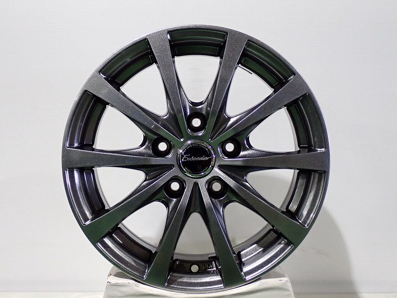 5%OFFクーポン【中古】1560+43-5H114.3 アルミホイール 4本セット ホットスタッフ エクシーダー ( 15インチ )
