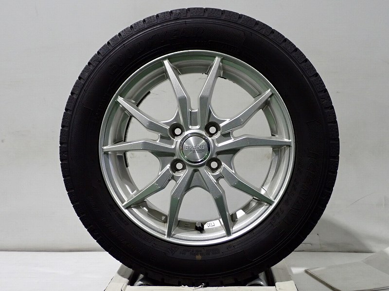 【中古】165/65R14 スタッドレスタイヤ アルミホイール 4本セット グッドイヤー アイスナビ7 1445+43-4..