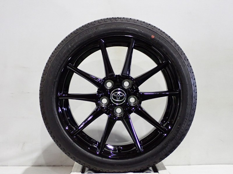 Rakuten - スーパーセール期間中ポイント5倍＆クーポン5％off!【中古】205/45R17 サマータイヤ アルミホイール 4本セット ブリヂストン エコピアEP150 1770+40-5H114.3 トヨタ 10系 GRヤリス （ 17インチ 純正 ST 新車外し 205/45-17 ）