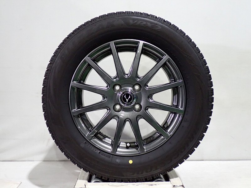 12月26日20時開始!年末年始10%オフクーポン【中古】185/65R15 スタッドレスタイヤ アルミホイール 4本セット ブリヂストン ブリザックVRX2 1555+42-4H100 ハートボイス バトラ （ 15インチ 185/65-15 ）