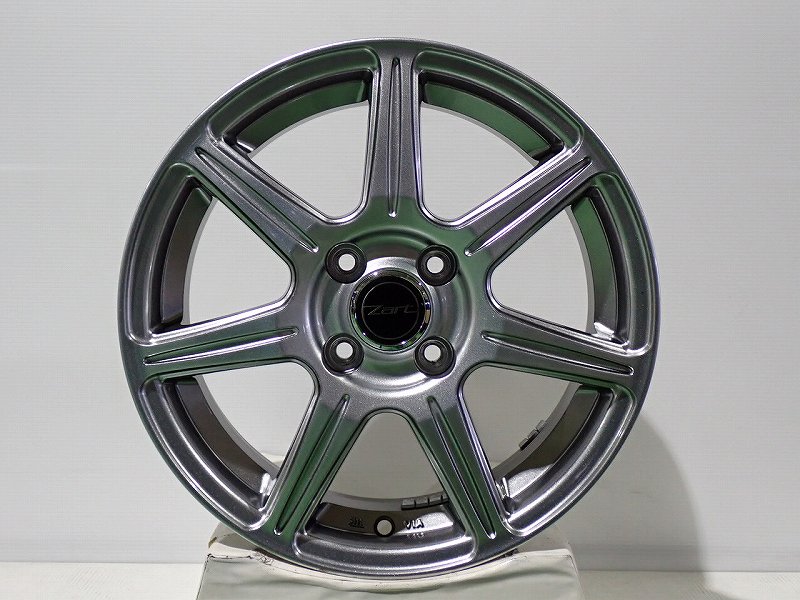 【中古】1555+42-4H100 アルミホイール 4本セット ブリヂストン ZART ( 15インチ )