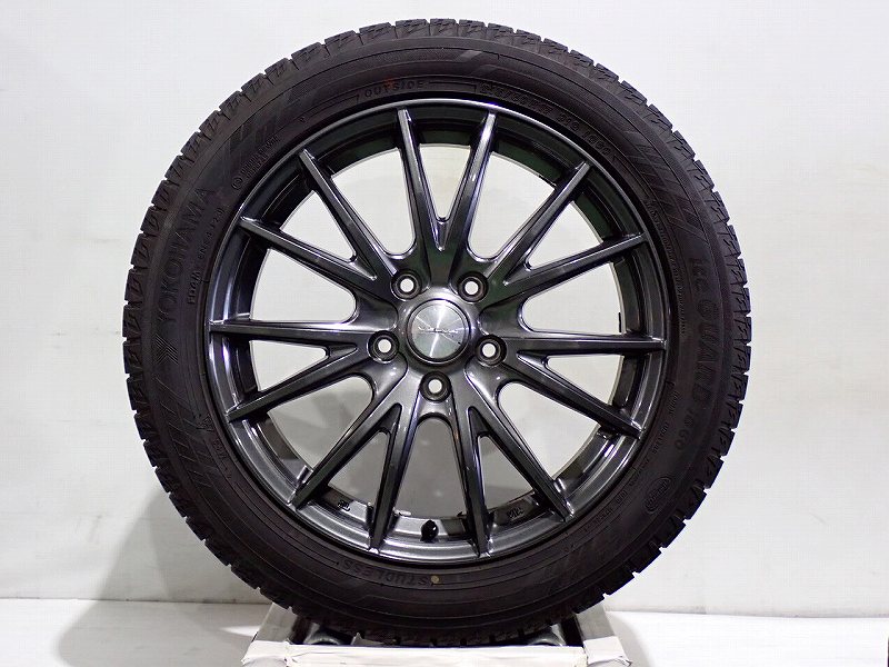 【中古】215/50R17 スタッドレスタイヤ アルミホイール 4本セット ヨコハマ アイスガードIG60 1770+53-5H114.3 ウェッズ ヴェルヴァ （ 17インチ 215/50-17 ）