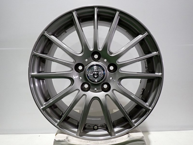【中古】1665+53-5H114.3 アルミホイール 4本セット ウェッズ Gマッハフルーレ ( 16インチ )