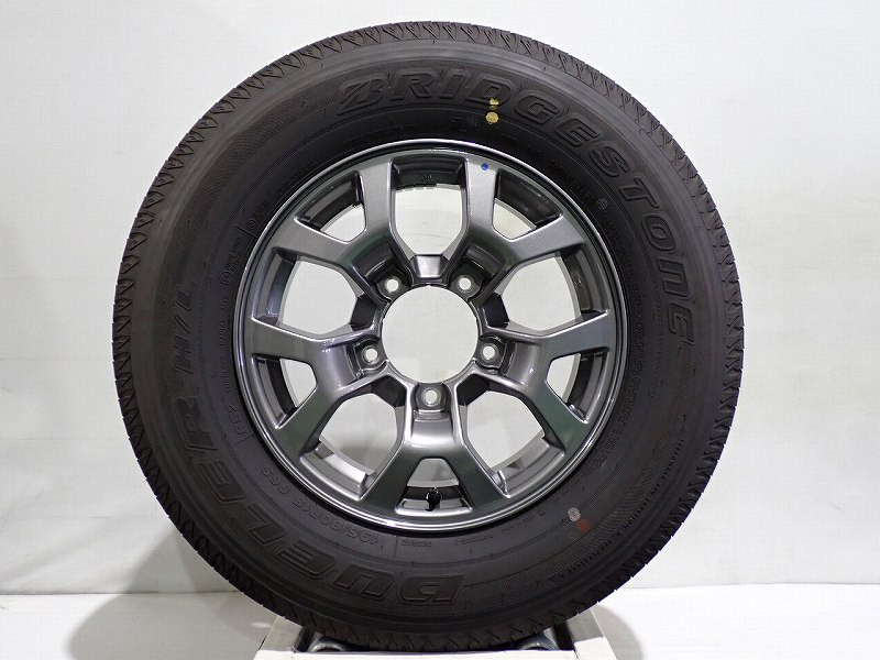 ドライブ応援クーポン5%オフ【中古】195/80R15 サマータイヤ アルミホイール 4本セット ブリヂストン デューラーH/L852 1555+5-5H139.7 スズキ JB74系 ジムニーシエラ （ 15インチ 純正 195/80-15 ）