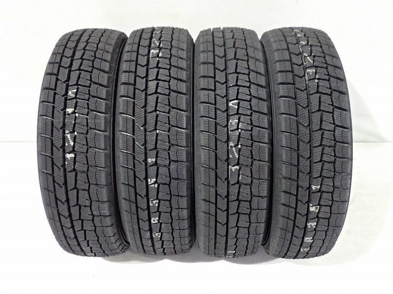 【中古】155/65R13 スタッドレスタイヤ 4本セット ダンロップ ウインターマックスWM02 ( 13インチ 155/65-13 )