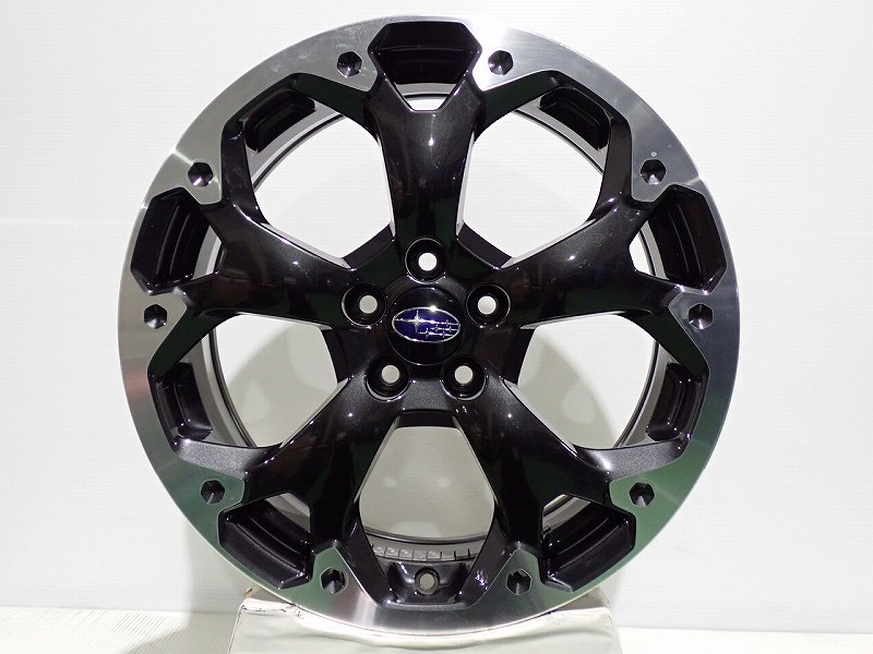 【中古】1770+55-5H100 アルミホイール 4本セット スバル GT3系 XV ( 17インチ 純正 )