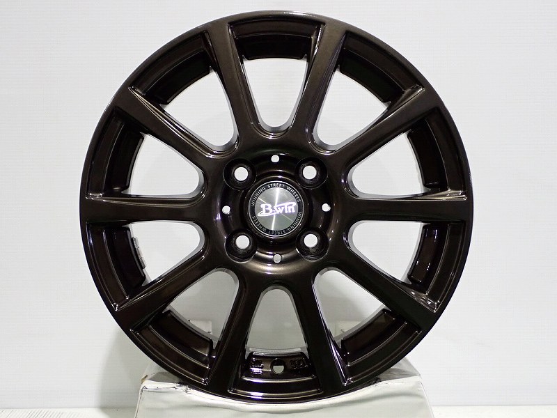 12日20時スタート!40%オフクーポン【中古】1455+38-4H100 アルミホイール 4本セット ビッグウェイ B-WIN ( 14インチ )