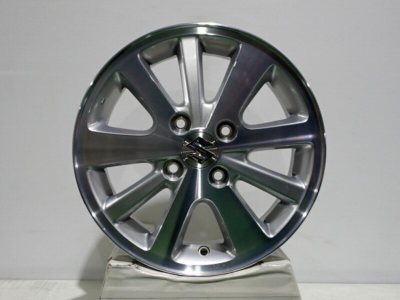 【中古】1445+50-4H100 アルミホイール 4本セット スズキ DA17系 エブリィワゴン ( 14インチ 純正 )