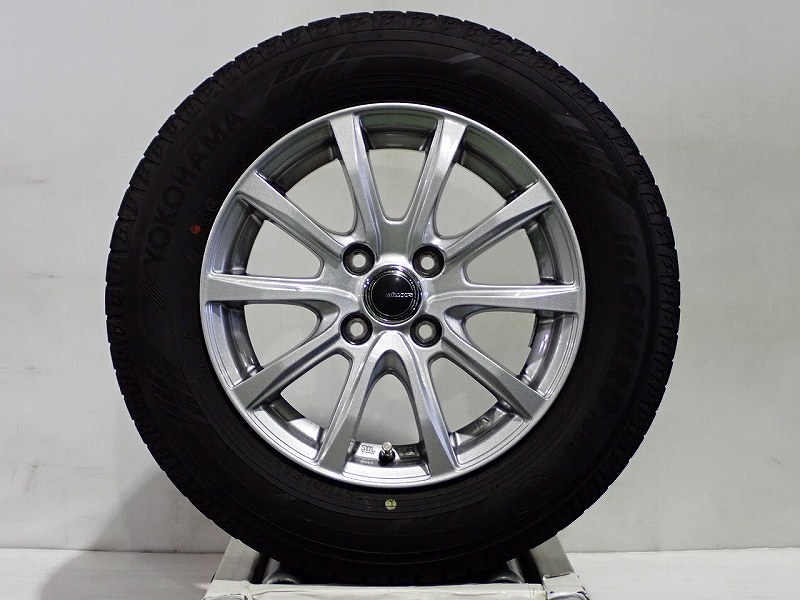 Rakuten - スーパーセール期間中ポイント5倍＆クーポン5％off!【中古】175/70R14 スタッドレスタイヤ アルミホイール 4本セット ヨコハマ アイスガードIG60 1455+38-4H100 ヨコハマ ミルアス （ 14インチ 175/70-14 ）
