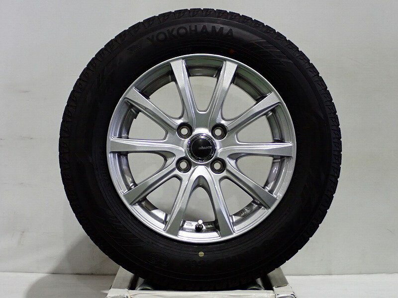 Rakuten - 【中古】175/70R14 スタッドレスタイヤ アルミホイール 4本セット ヨコハマ アイスガードIG60 1455+38-4H100 ヨコハマ ミルアス （ 14インチ 175/70-14 ）