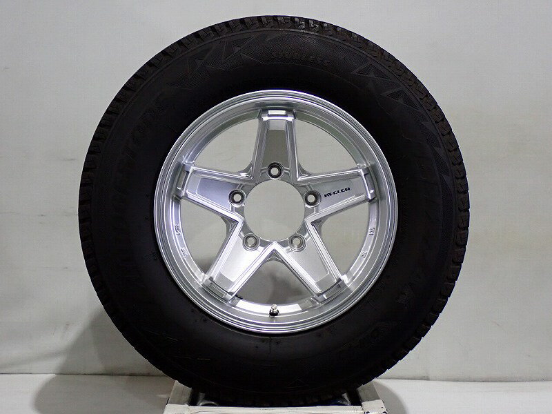 Rakuten - スーパーセール期間中ポイント5倍＆クーポン5％off!【中古】195/80R15 スタッドレスタイヤ アルミホイール 4本セット ブリヂストン ブリザックDM-V2 1560+0-5H139.7 ウェッズ キーラー （ 15インチ 195/80-15 ）