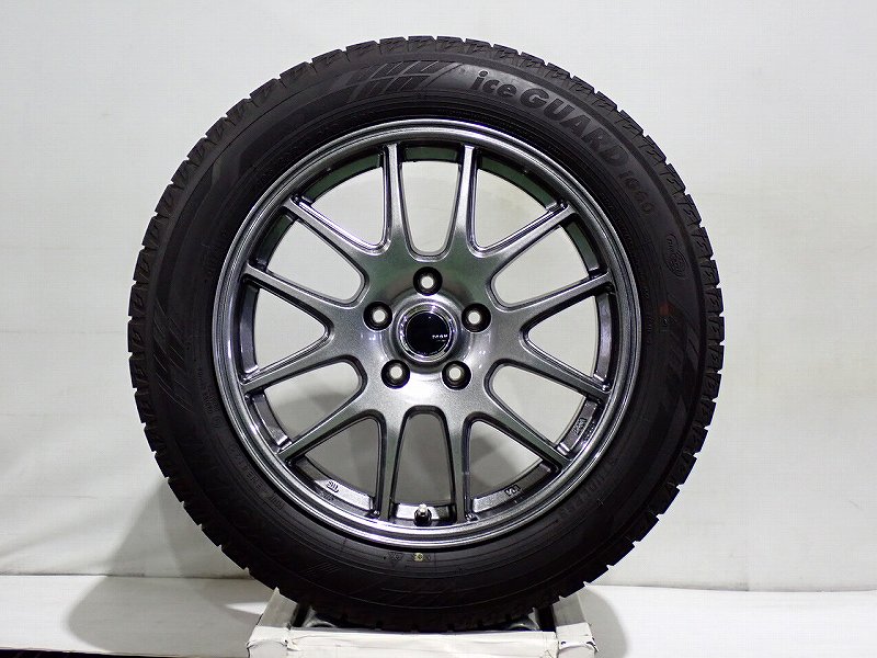 Rakuten - 【中古】195/60R17 スタッドレスタイヤ アルミホイール 4本セット ヨコハマ アイスガードIG60 1770+38-5H114.3 モンツァジャパン ザックJP205 （ 17インチ 195/60-17 ）