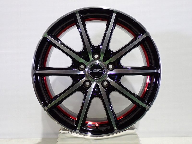 【中古】1770+48-5H114.3 アルミホイール 4本セット マルカサービス シュナイダー ( 17インチ )