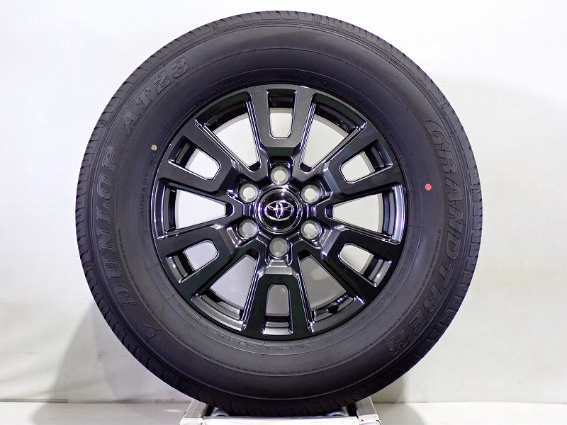 Rakuten - 【中古】265/65R18 サマータイヤ アルミホイール 4本セット ダンロップ グラントレックAT23 1875+60-6H139.7 トヨタ 250系 ランドクルーザー （ 18インチ 純正 ST 新車外し 265/65-18 ）