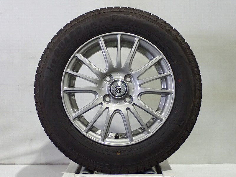 Rakuten - 【中古】165/70R14 スタッドレスタイヤ アルミホイール 4本セット ヨコハマ アイスガードIG70 1455+42-4H100 ウェッズ Gマッハフルーレ （ 14インチ 165/70-14 ）