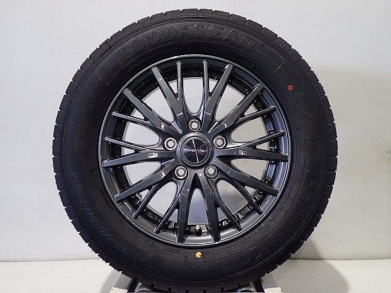 スーパーセール期間中ポイント5倍! 195/65R15 スタッドレスタイヤ アルミホイール 4本セット グッドイヤー アイスナビ7 1560+43-5H114.3 ウェッズ ラブリオンRM01 （ 15インチ アウトレット 未使用 195/65-15 ）