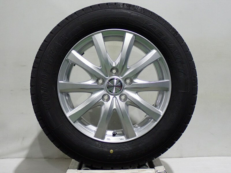 215/60R16 スタッドレスタイヤ アルミホイール 4本セット グッドイヤー アイスナビ7 1665+53-5H114.3 ウェッズ ラブリオンRS-01 （ 16インチ アウトレット 未使用 215/60-16 ）