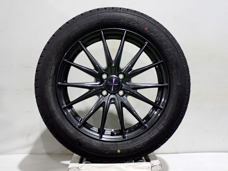 Rakuten - 195/60R17 スタッドレスタイヤ アルミホイール 4本セット グッドイヤー アイスナビ7 1760+40-4H100 ウェッズ ヴェルヴァスポルト2 （ 17インチ アウトレット 未使用 195/60-17 ）