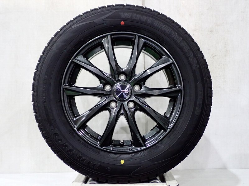Rakuten - 205/65R16 スタッドレスタイヤ アルミホイール 4本セット ダンロップ ウインターマックスWM02 1665＋38-5H114.3 BARRAZ （ 16インチ アウトレット 未使用 205/65-16 ）